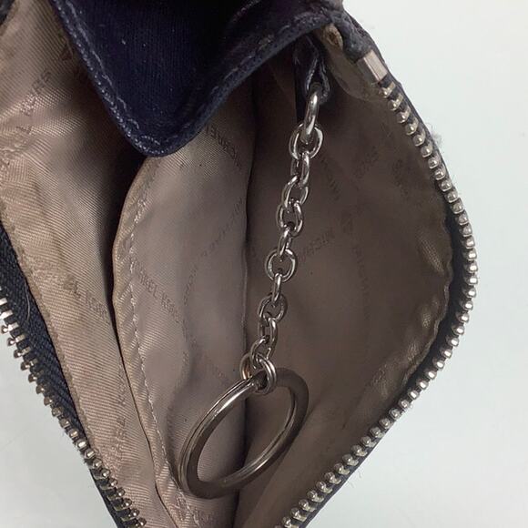 Michael Kors Jet set Travel top zip Coin Pouch with ID & Key ring EUC - Picture 6 of 11